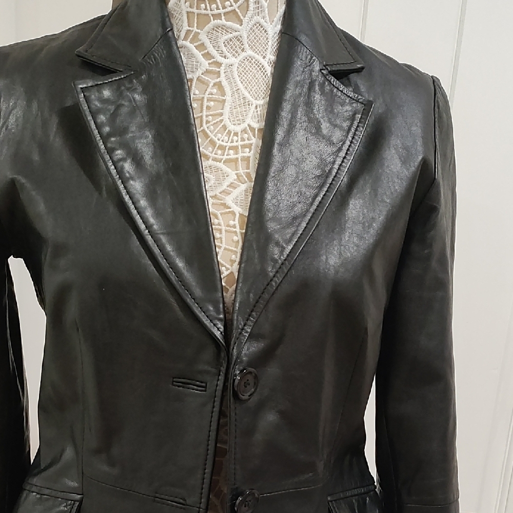 Classic Black Leather Women's Jacket